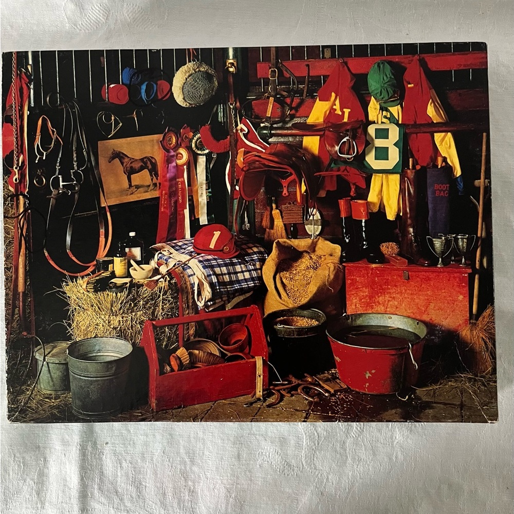 Vintage 70's/80's Springbok- Bridle Suite 500 pc Jigsaw Puzzle Equestrian Theme